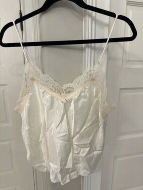 Vintage Nan Flower 1960s Lingerie Set Ivory Lace USA Romantic Coquette Sexy Cami